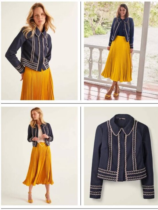 Boden Jackets & Blazers - Boden Agar Scallop Jacket US 6